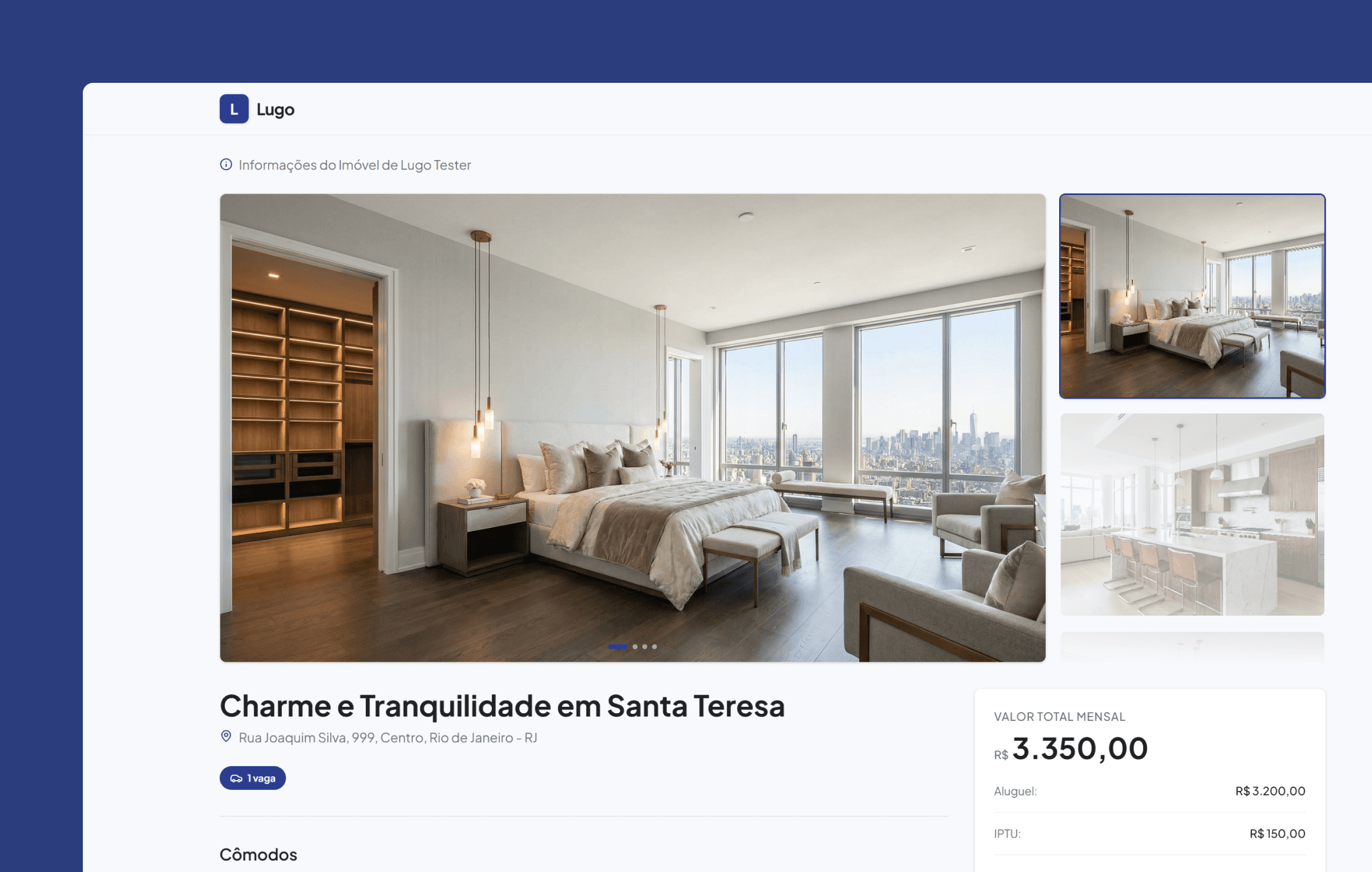 Divulgação do Imóvel